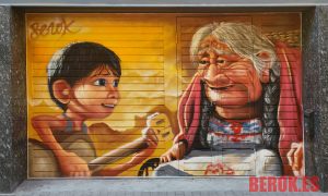 Graffiti Persiana Coco Residencia Fundacio Pere Relats 300x100000